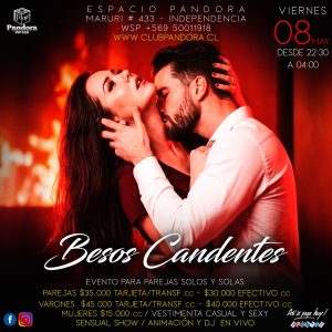 UNA NOCHE DE VIERNES MUY HOT* BESOS CANDENTES * EVENTO PARA PAREJAS , SOLOS Y SOLAS , RESERVAS SOLO EN NUESTRO WSP+56950011918